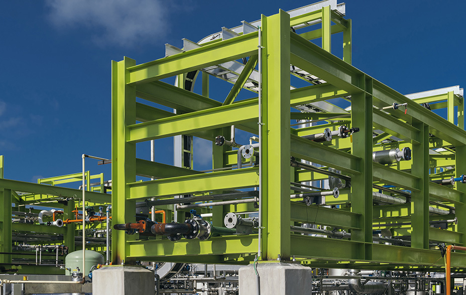 Image of Solugen Bioforge with Blue Sky in background